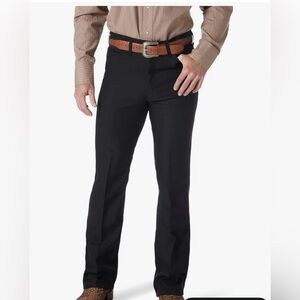 NWT Wrangler Men's Wrancher Dress Boot Jeans Pants Brown 38x31 Rancher polyester